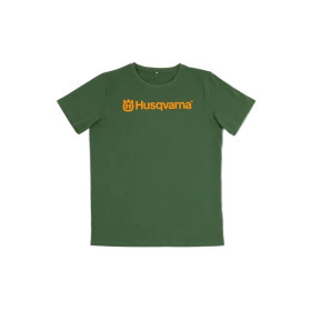 T-shirt zielony Husqvarna